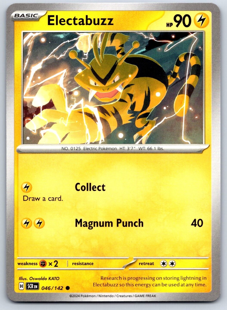 Electabuzz - Stellar Crown SCR EN 046/142 Pokemon Card | eBay