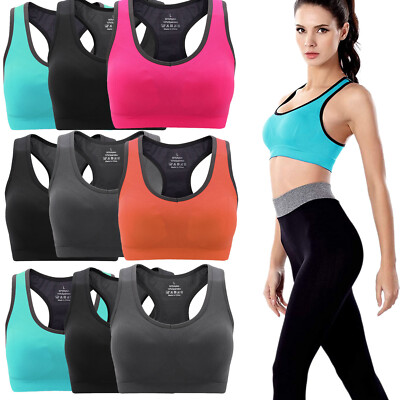 Packs Women Racerback Padded Sports Bra High Impact - Main Image