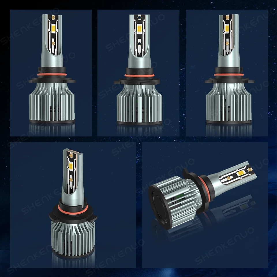 For Chrysler 300M 1998-2004 - 4X 9005 9006 LED Headlight Bulbs High Low Beam SKN - Image 2 of 4