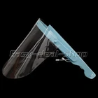 Dental Adjustable Medical Full Face Shield With 10pcs Detachable Visors Blue