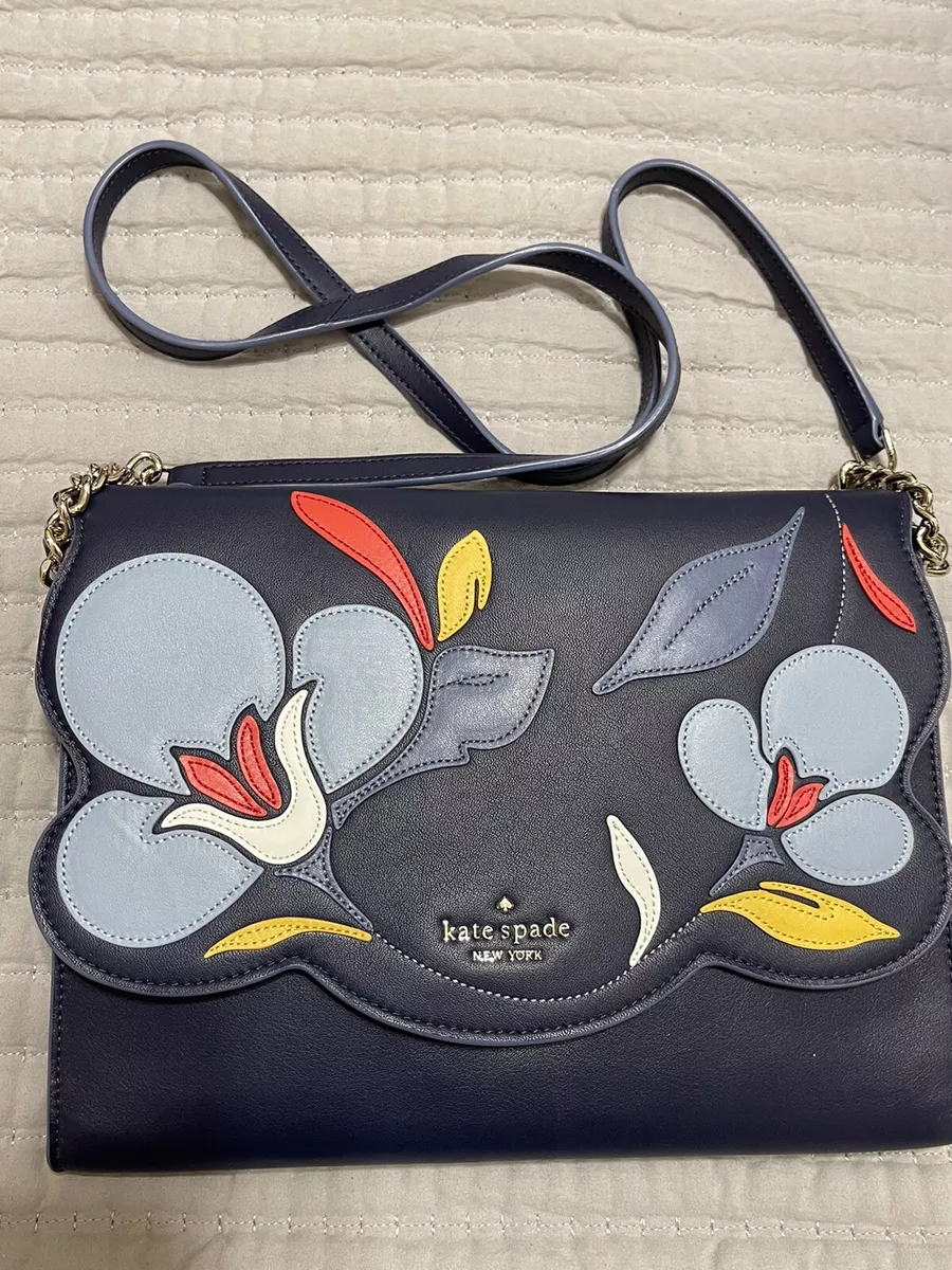 Kate spade blue flower bag sale