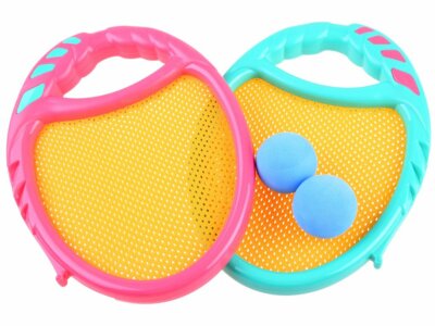 Outdoor Spielzeug Sport 2 Schläger 2 Bounce-Bälle  JO