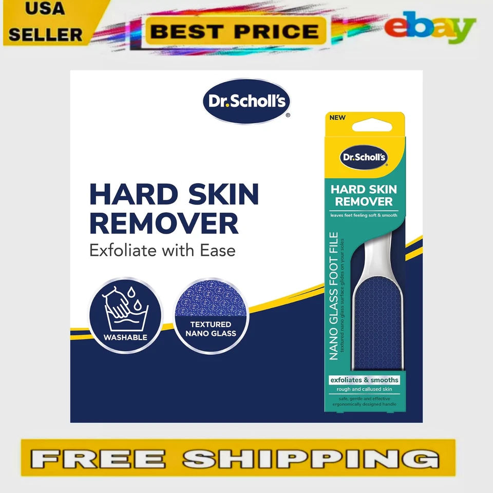 Removedor de piel dura Dr. Scholl's nano vidrio lima de pies removedor de callos de pies duradero Foto 2 de 4