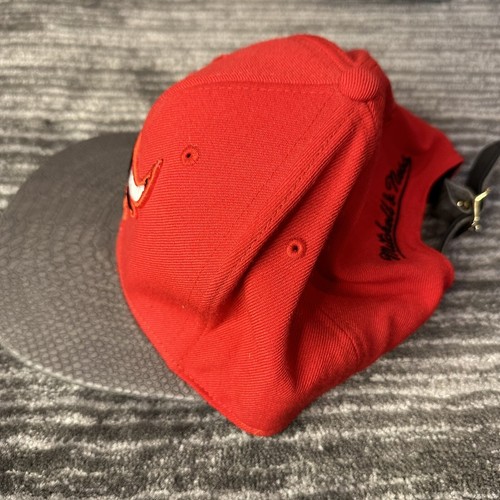 Mitchell & Ness Chicago Bulls Diamond Hat Snakeskin Bill Adjustable Cap Rare - Picture 12 of 19
