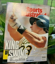 Sports Illustrated King Of Swing Jose Canseco August 20, 1990