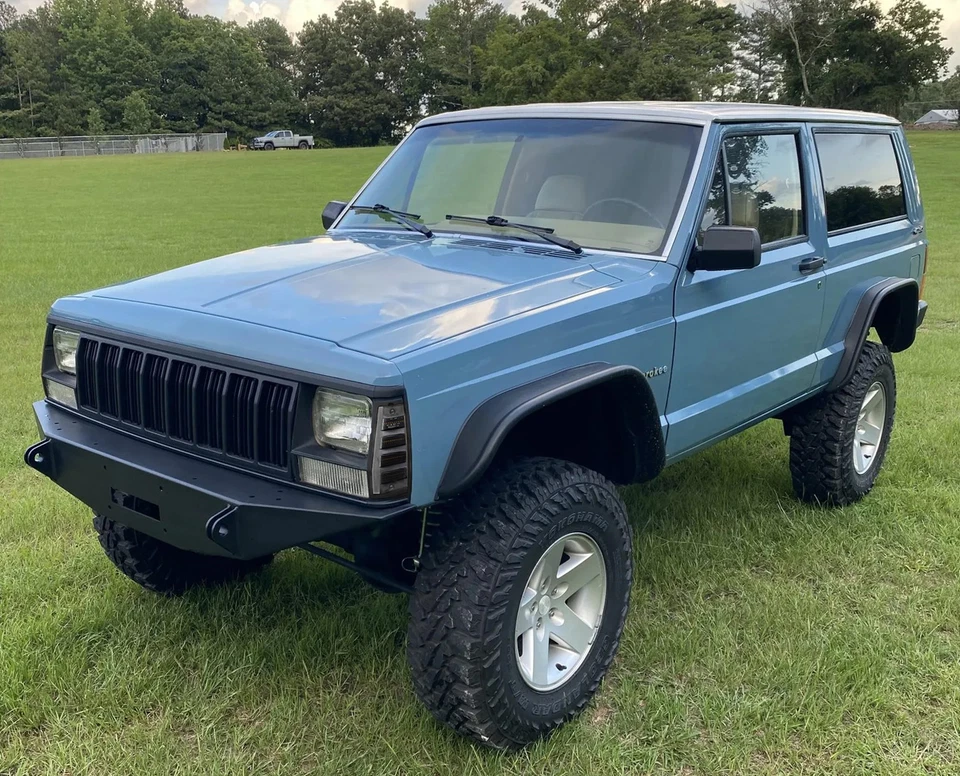Smoke Lens White Full LED Front Vertical Side Markers For Jeep 84-96 Cherokee XJ - Image 4 of 4