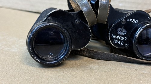 Original Carl Zeiss Jena Silvamar 6 x 30 WWII (1942) binoculars Swedish Army - Picture 7 of 12