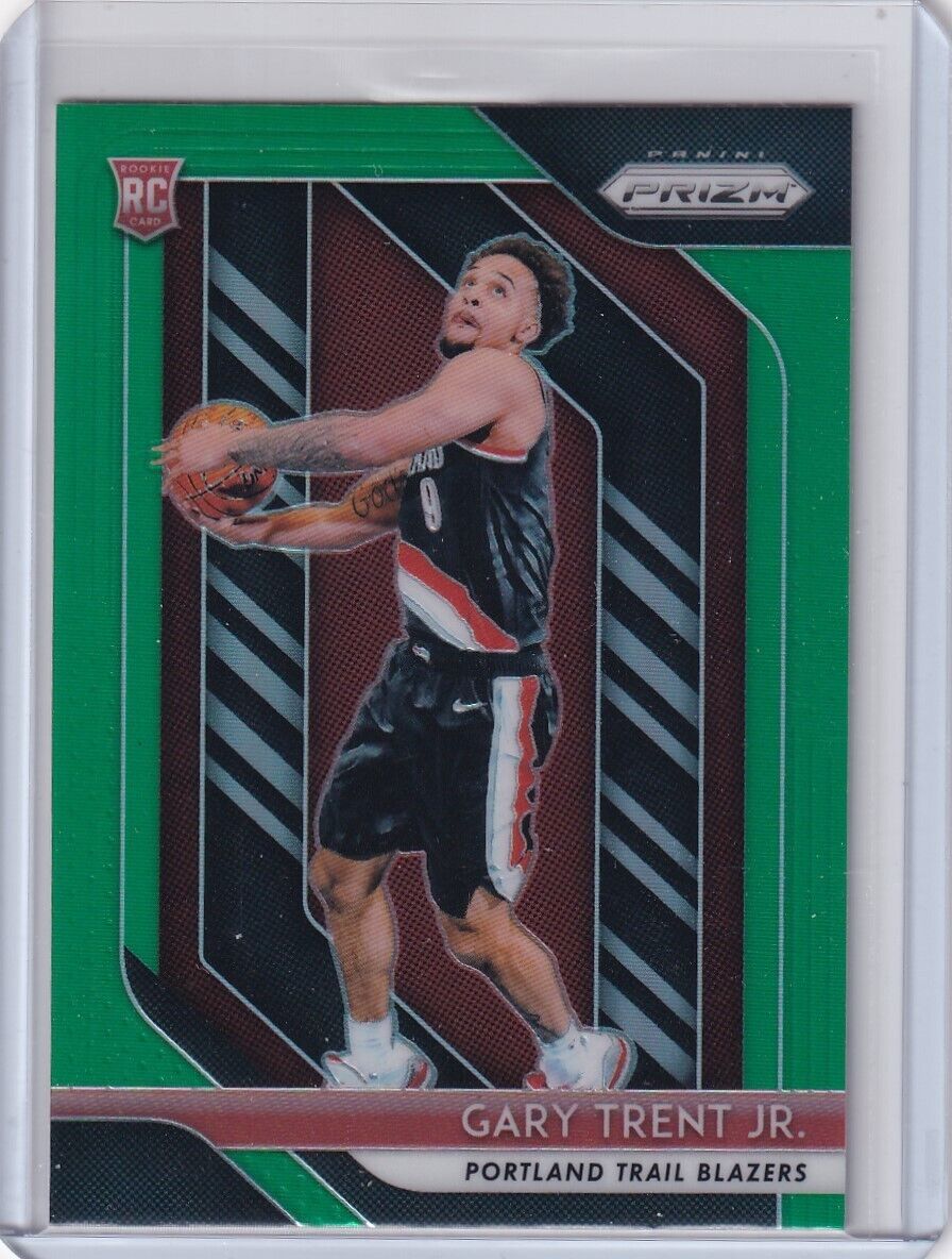 2018-19 PRIZMS GREEN RC GARY TRENT JR. TORONTO RAPTORS ROOKIE PRIZM JC-3425