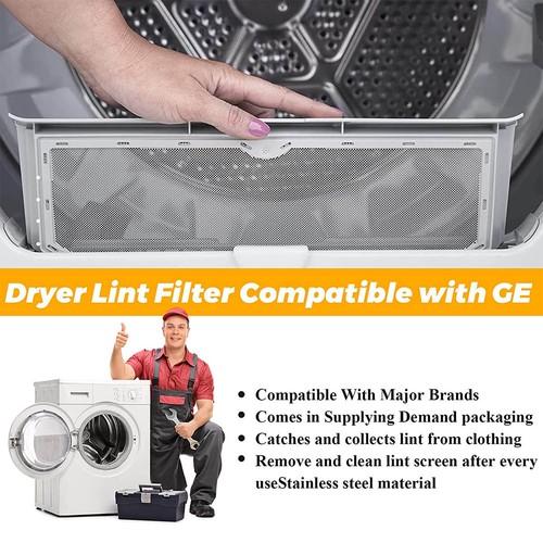WE03X23881 Dryer Lint Screen Filter for General Electric HTX21PASK0WW - Picture 7 of 9