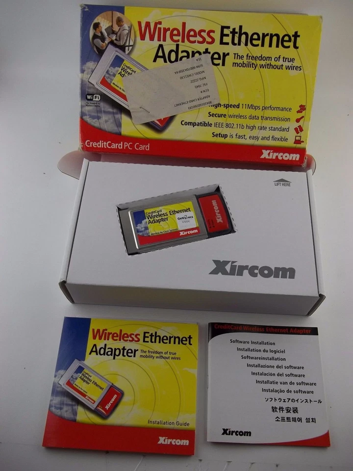 Xircom PCMCIA Wireless Ethernet Adapter Card CWE-1130 in Box - Image 2 of 2