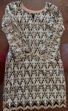 Kameez Party Dress with Mataching Dupatta Size Medium Made in Pakistan