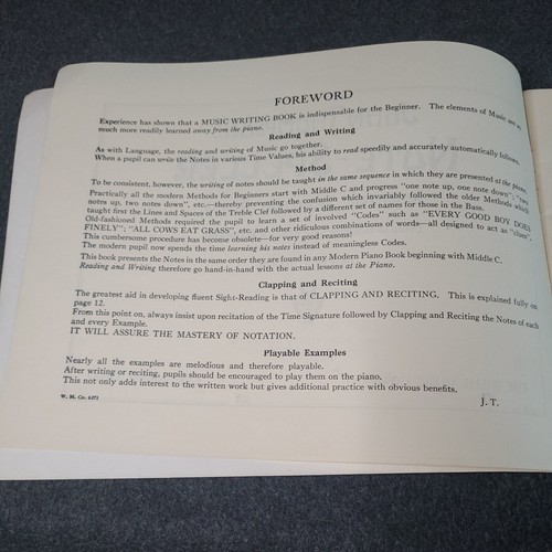 Lot of 3 Vtg Piano Sheet Music Practice Teacher Students Method Note Speller USA - Picture 8 of 11