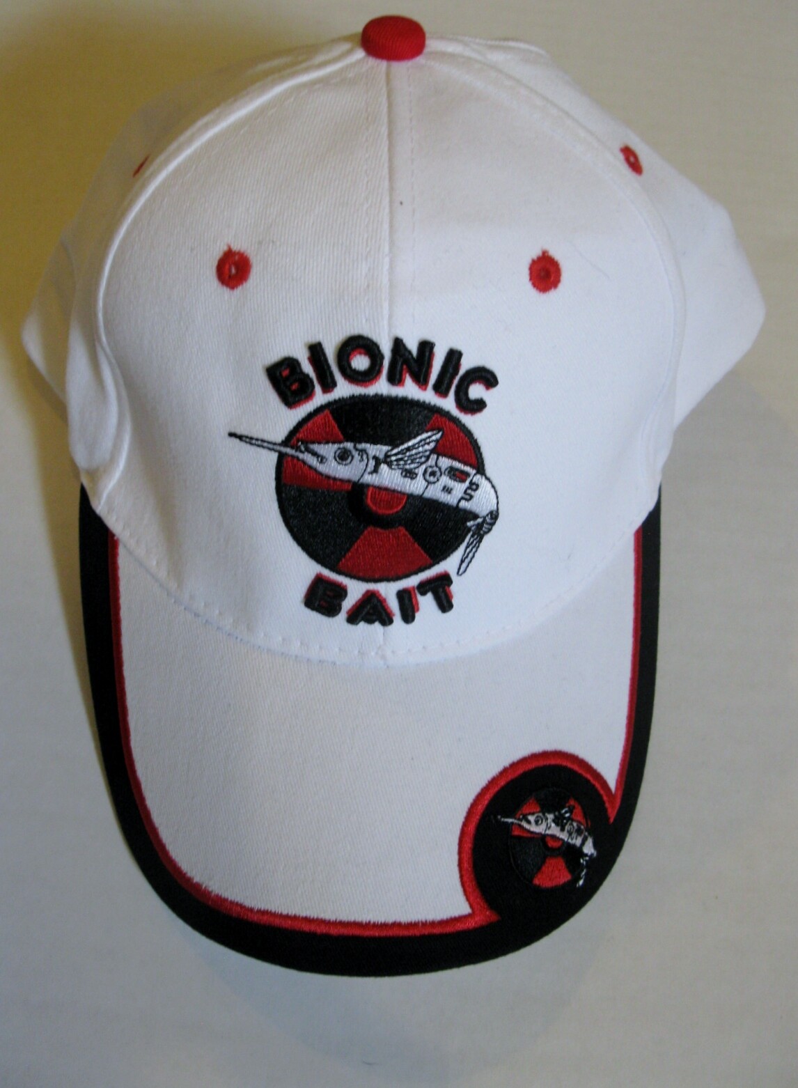 Bionic Bait  Logo White Adjustable Baseball Hat C… - image 1