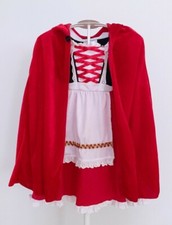 Girls CostumeLittle Red Riding Hood Size S 4-6Y Dress and Hooded Cape Halloween