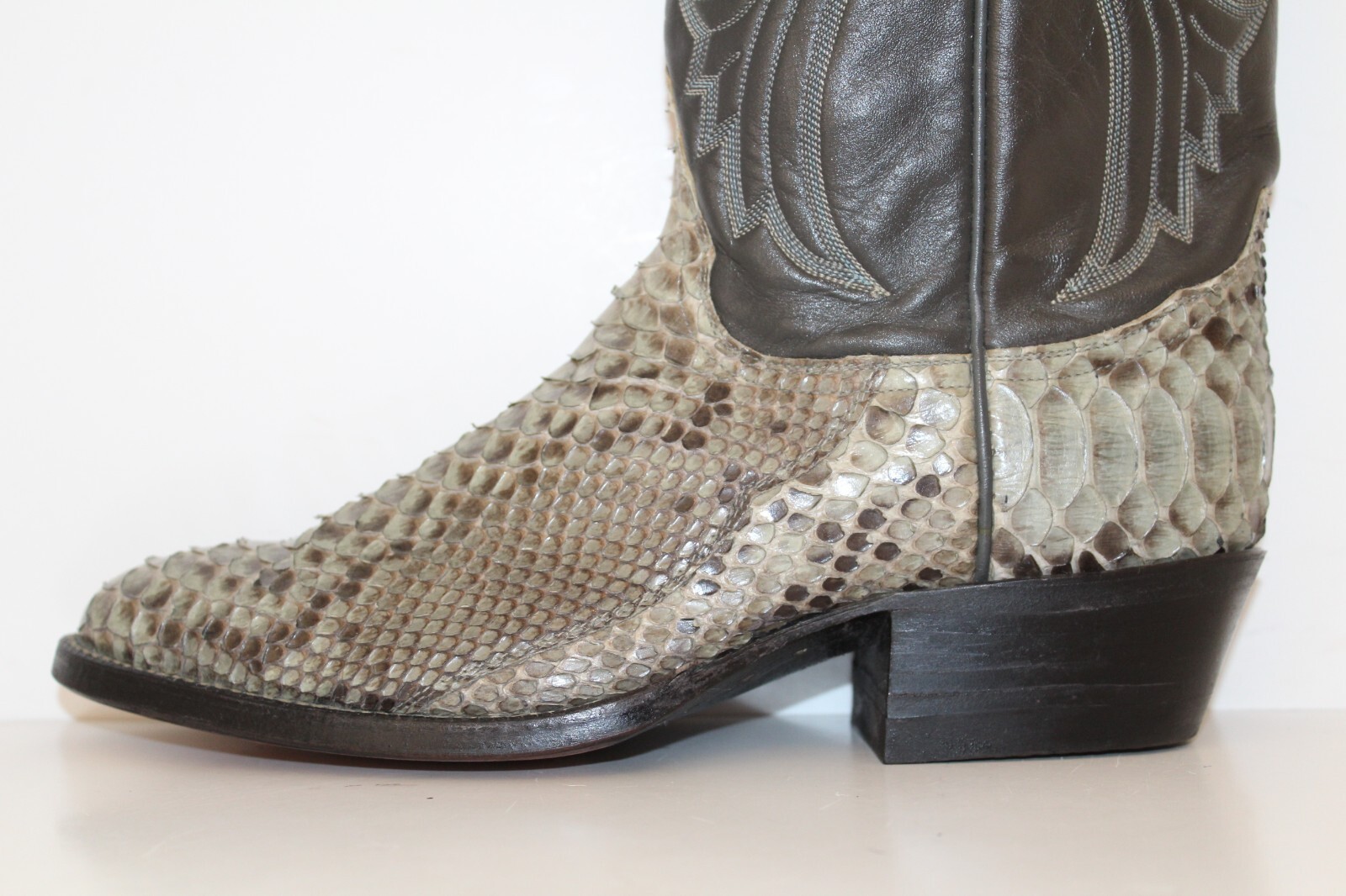 Tony Lama Gold Label Back Cut Python Snakeskin Co… - image 10