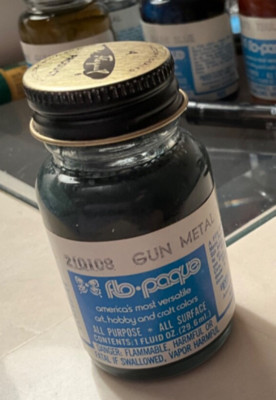 VINTAGE FLOQUIL FLO-PAQUE ALL PURPOSE SURFACE NOS 210108 GUN METAL