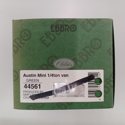 EBBRO Minicar 1/43 AUSTIN MINI 1/4TON VAN GREEN Used - Picture 10 of 12
