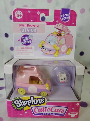 Shopkins Cutie Cars QT4-05 D'lish Delivery Die-Cast Car RETIRED RARE 