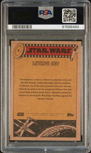Topps 2019 Star Wars Living Set Card #62 Young Anakin Skywalker PSA 10 PR 1,207 - Bild 2 von 2