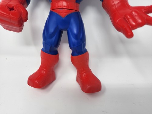 Super Hero Mega Mighties Spider-Man giocattolo Playskool Heroes Marvel Adventures - Foto 4 di 9