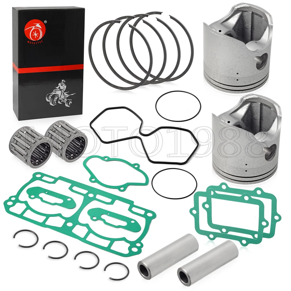 2008-16 for Ski-doo 800R SUMMIT GSX LTD Top End Kit Pistons Ring Gasket STD 82mm - Image 2 of 4