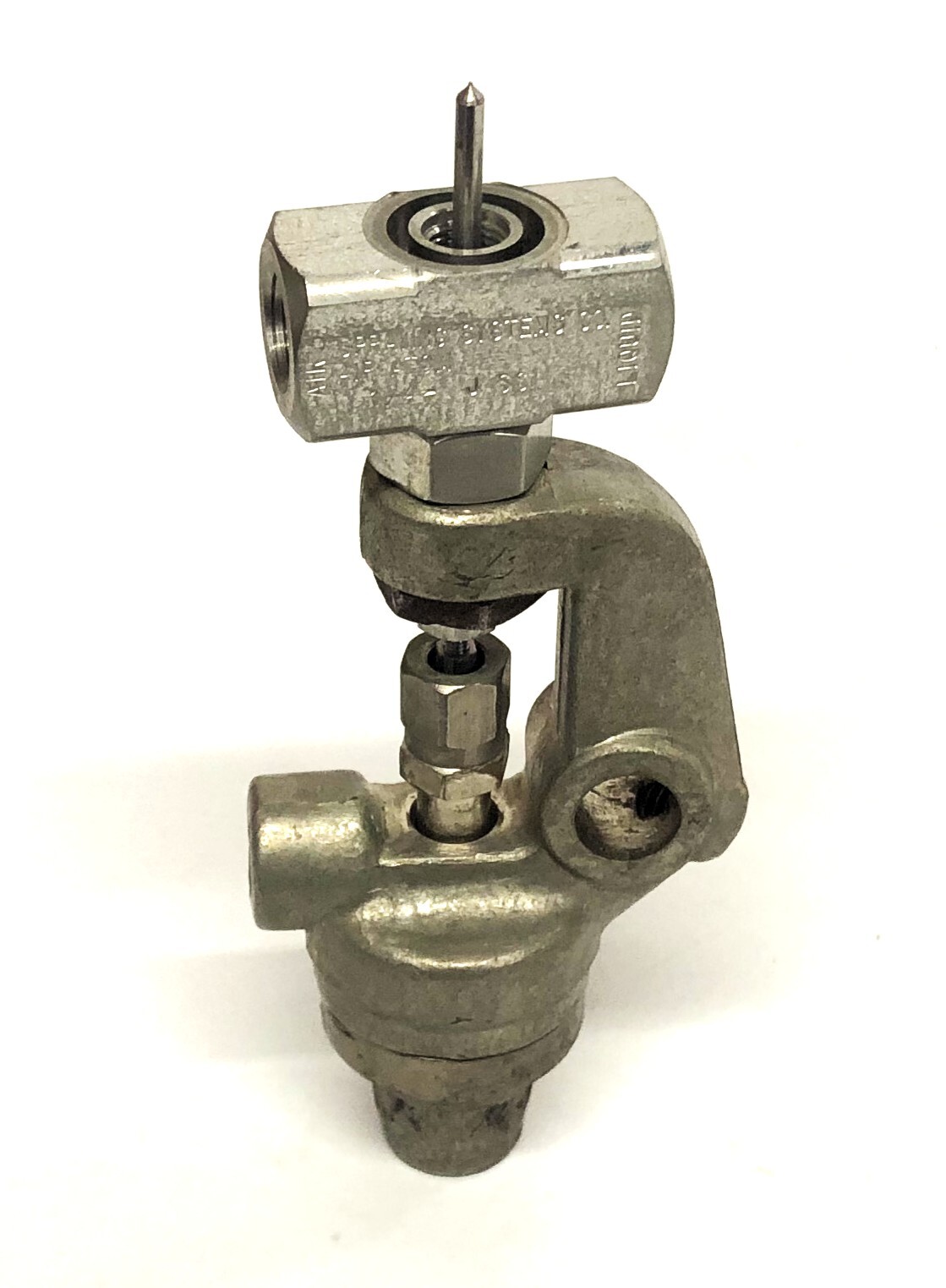 Spraying Systems Co Auto Jet Spray Gun With 1/4 Inch Air Atom 22AUH USED