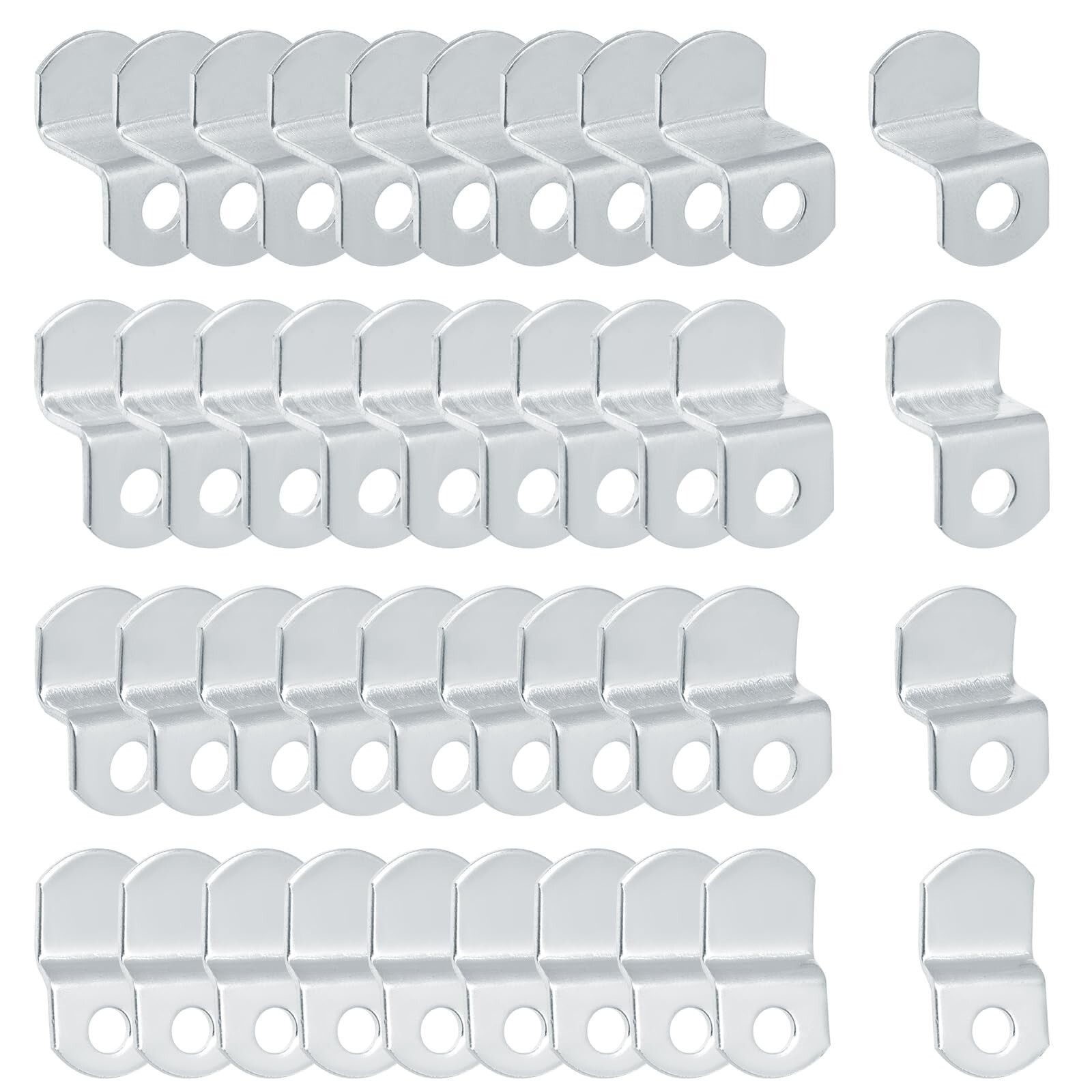 40 Pieces Offset Canvas Clips Metal Photo Frame Clips Mirror Clamps for Pictu...