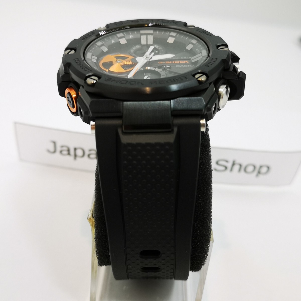 CASIO G-SHOCK G-STEEL GST-B100B-1A4JF Black Orange Men's