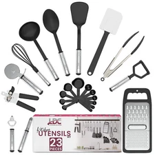23 Piece Stainless Steel Kitchen Utensil Set Heat Resistance Cooking Baking Set