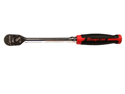 #ad Snap On USA 3 8” Drive RED Soft Grip Long Handle 100 Tooth Chrome Ratchet FHL100 $142.95