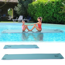 HOMCOM Foam Floating Water Pool Pad Mat w/ Straps for Rolling Storage