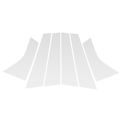 Window Band for Volvo V40 13-19 Silver Anter Post Sin Dex