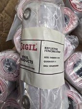 Reflective Site Safety Fence Gate Protective Strips 145mm X 2m Vigil Pack Of 2