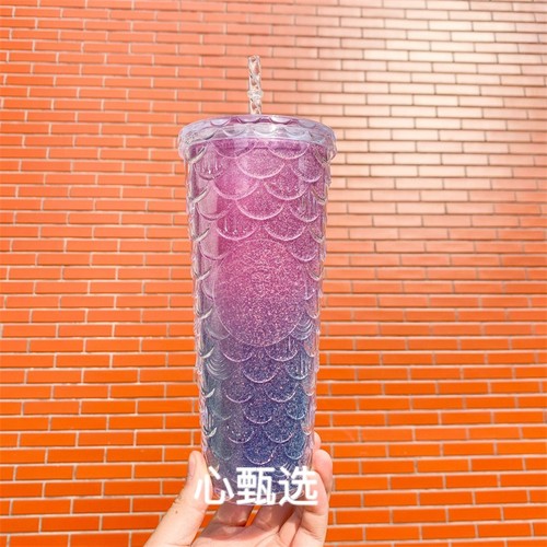 Starbucks Colorful Fish Scale Tumbler - 24oz China Anniversary, Large Capacity - Bild 7 von 16