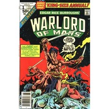 John Carter: Warlord of Mars Annual #1 - 1977 series Marvel comics VF minus [h*