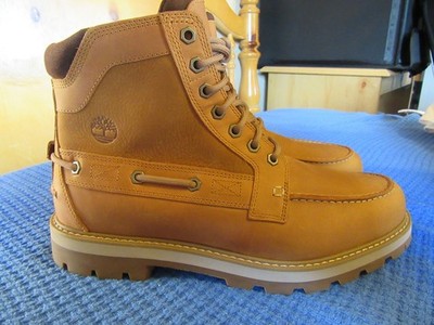 Timberland Britton Road Mid Lace Boot - Wheat Full Grain Leather, Moc Toe, NIB