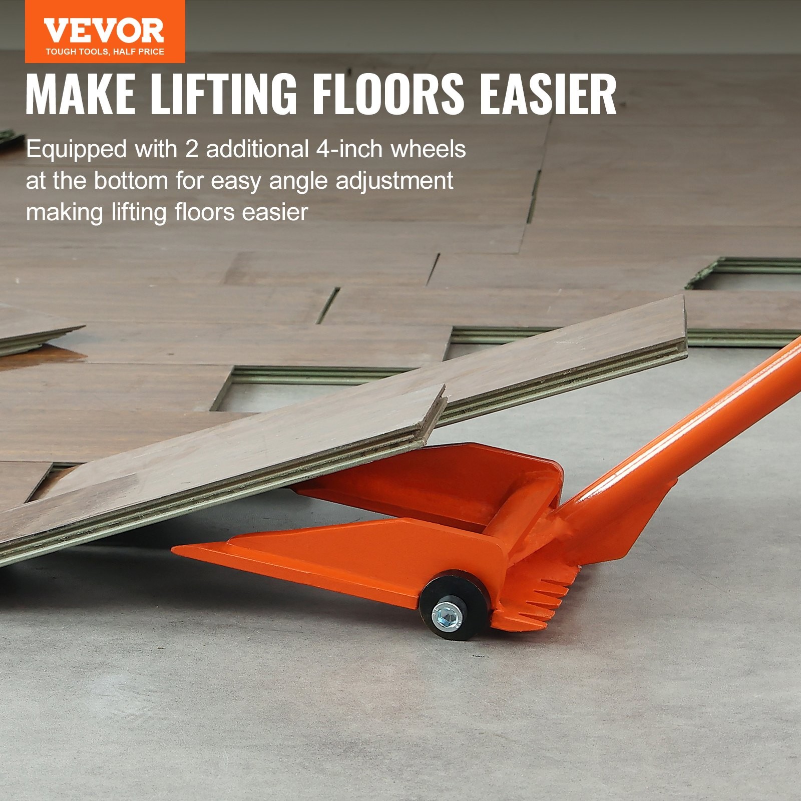 VEVOR Demolition Tool,60'' Carbon Steel Handle Wrecking Pry Bar,2000 lbs Weight