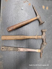 lot of 3 auto body hammer fairmount, p.s&w, vintage tool