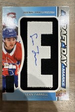 2023-24 Upper Deck SP Game Used - Draft Day Marks Sean Farrell #DDM-SF /35 (AU,