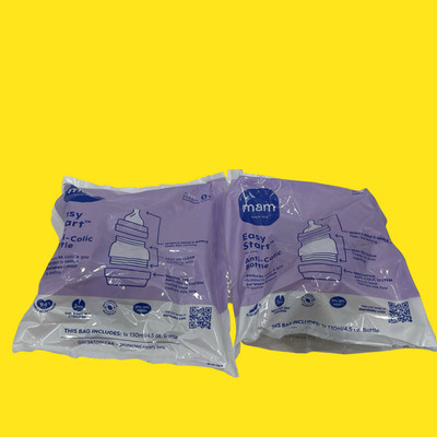LOT OF 2 MAM Easy Start Anti-Colic Bottle 0+ Months #3190 z65/57