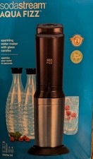 SodaStream Aqua Fizz Sparkling Water Machine, 2 Glass Carafes a 60L CO2 Cylinder