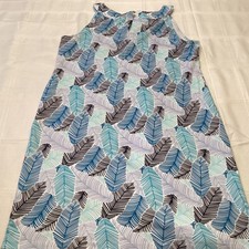 Talbot’s Blue Patterned Sheath Dress Size XL