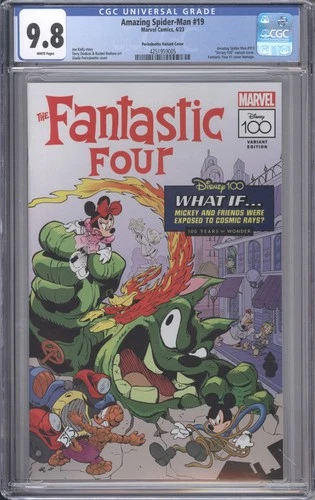 Amazing Spider-Man #19 CGC 9.8 Perissinotto Disney 100 Fantastic Four Cover 2023