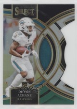 2023 Panini Select Premier Level Black & Green Prizm Die-Cut De'Von Achane 1n3s