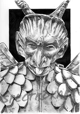 DOCTOR WHO ORIGINAL ART "Bok" by Spectroxart