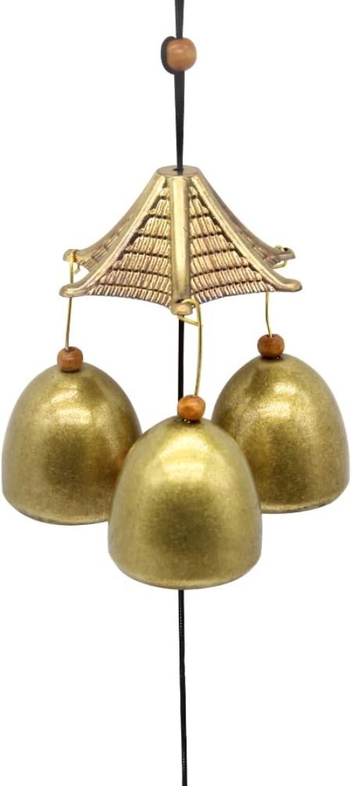 Melodious Golden Toad Wind Chime - Rustic Metal Bells for Indoor/Outdoor Bliss