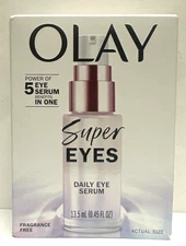 Olay Super Eyes Daily Eye Serum, Power of 5 Eye serum Benefits In One 0.45 FL OZ