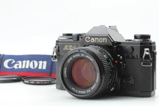 [Near MINT] Canon AE-1 35mm Film Camera Black NEW FD 50mm F/1.4 Lens From JAPAN