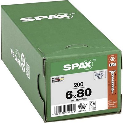 SPAX 11910600805 R 88091 Senkkopf/T-STAR Wood Screw 6mm 80mm T-STAR plu