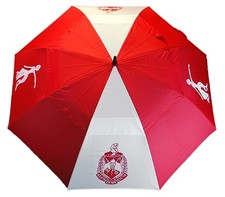 Delta Sigma Theta Wind Resistant Auto Open Jumbo Umbrella Red/White - 30"
